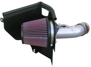 Subaru WRX Performance Air Intake - K&N Engineering - Typhoon Short Ram - Silver - `02-`07